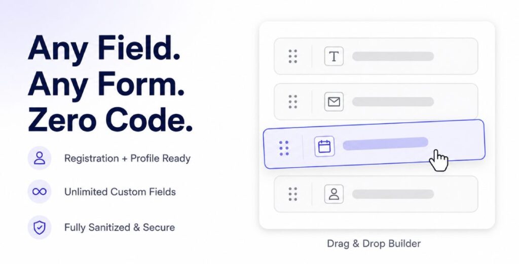 Custom Fields Builder Addon for Luxa Users Pro