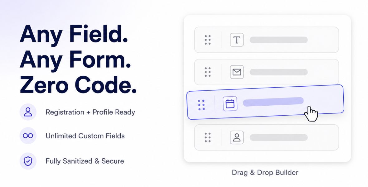 Custom Fields Builder Addon for Luxa Users Pro