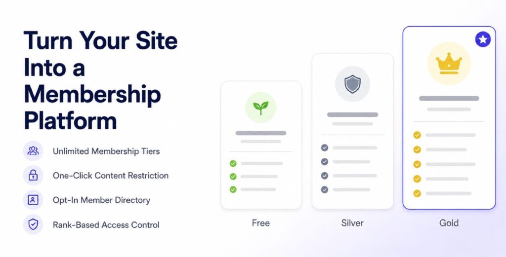 Membership Addon for Luxa Users Pro