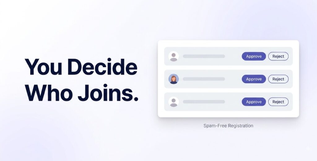 User Approval Addon for Luxa Users Pro